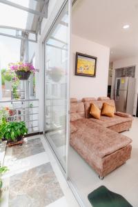 Χώρος καθιστικού στο Loft Apartamento en el Corazon de La Vega