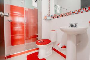 Ένα μπάνιο στο Loft Apartamento en el Corazon de La Vega +17 φωτογραφίες