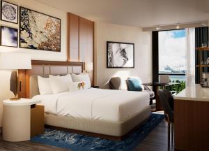 Ένα ή περισσότερα κρεβάτια σε δωμάτιο στο Caesars Republic Lake Tahoe, A Caesars Destination