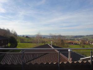 a view from a balcony of a house at Rehalp Westen in Bischofszell +9 photos
