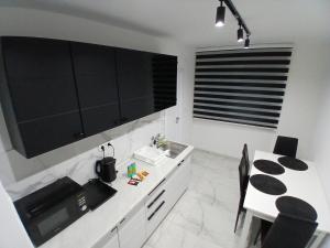 Η κουζίνα ή μικρή κουζίνα στο Apartman Tiha Noc +3 φωτογραφίες