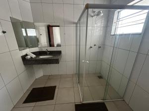 Phòng tắm tại Espaço JD