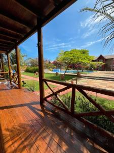 Κήπος έξω από το Chalé 801