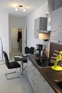 Dapur atau dapur kecil di Ferienwohnung Möwennest +28 gambar