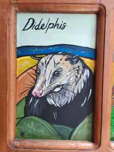 a picture of a painting of a white tiger at Casa Prado Centro in Medellín