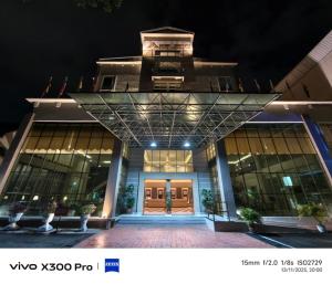 a large building with a large glass door at night at The Jerai Hotel Sungai Petani in Sungai Petani +60 photos