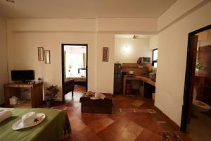 TV a/nebo společenská místnost v ubytování AquaVista