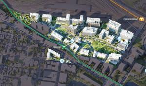 Udsigt til Boston eller udsigt til byen taget fra lejligheden