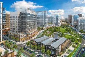 Udsigt til Boston eller udsigt til byen taget fra lejligheden