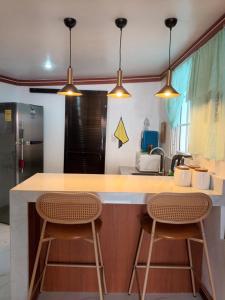 Kuchyň nebo kuchyňský kout v ubytování Country Bug Private Resort