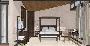 Voodi või voodid majutusasutuse The Four Stories - Luxury near the Lake toas