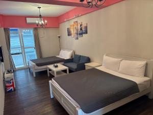 Χώρος καθιστικού στο 海沐輕旅 Sea Mu Kenting