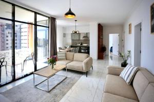 Χώρος καθιστικού στο Le Basilic Hotel Apartment & Spa