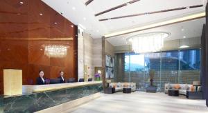 Posezení v ubytování Huafa Executive Apartment Hotel Zhuhai