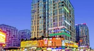 Nespecifikovaný výhled na destinaci Čcheng-tu nebo výhled na město při pohledu z hotelu