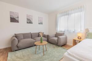Χώρος καθιστικού στο Waldnest Apartment - Wohnung - Schwarzwald
