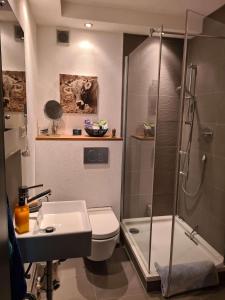 Koupelna v ubytování "Chalet Imberg", Oberstaufen-Steibis + 1 fotografie