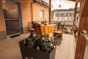 Χώρος καθιστικού στο Ferienwohnung Keppeln