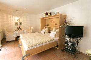 TV a/nebo společenská místnost v ubytování Ferienhaus In Walkenried Mit Schöner Terrasse