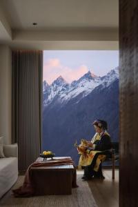 Γενική θέα στο βουνό ή θέα στο βουνό από  αυτό το bed & breakfast