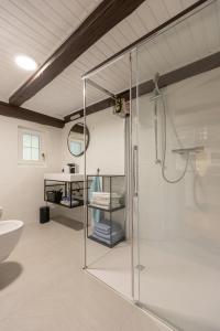 Koupelna v ubytování Hiša Jaglenka