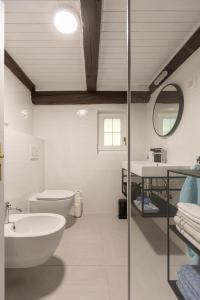 Koupelna v ubytování Hiša Jaglenka