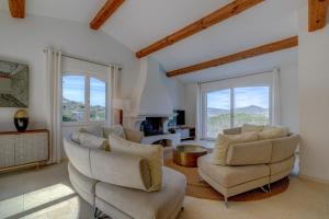 Et opholdsområde på Villa Marguerite