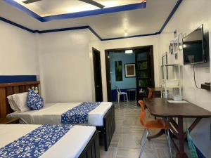 Una televisión o centro de entretenimiento en Ferellee Beach Front Inn