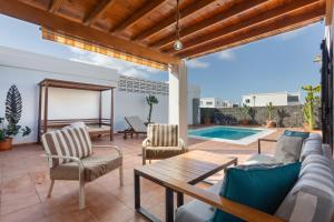 Et opholdsområde på Villa Alfredina