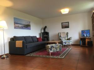 Posezení v ubytování Ferienwohnung Gans In Ummanz Lüßvitz