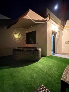 a living room with a large room with green grass at Vista Pino in Moya +36 photos