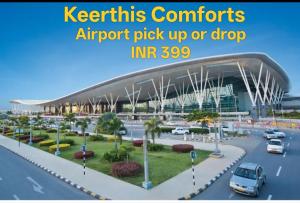a rendering of an airport pick up or drop at Keerthis Comforts - Airport pick up or Drop INR 399 in Bengaluru