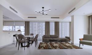 Posezení v ubytování Marriott Executive Apartments Jumeirah Lakes Towers, Dubai + 1 fotografie