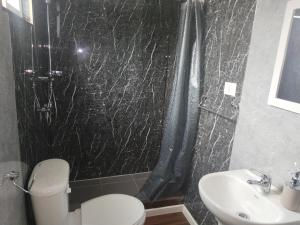 Koupelna v ubytování Cabaña nely