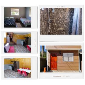 Postel nebo postele na pokoji v ubytování Cabaña nely