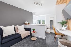 Χώρος καθιστικού στο Stylish Studio Apt in Leeds