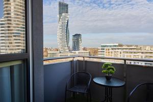 Balkón nebo terasa v ubytování Apartament Zamkowy Kopisto 11 - Apartamenty Zamkowe Centrum miasta Rzeszów