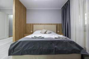 Ένα ή περισσότερα κρεβάτια σε δωμάτιο στο Zoris Apart1