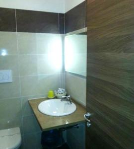 Koupelna v ubytování Hotel Canin