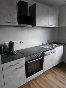 Kuchyň nebo kuchyňský kout v ubytování Monteur-& Ferienwohnung -zentral & gemütlich + 4 fotografie