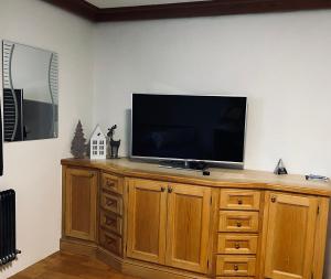 Μια τηλεόραση ή/και κέντρο ψυχαγωγίας στο Ferienwohnung Felice