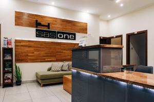 Una cocina o cocineta en SasOne & Sas Two & Sas HO