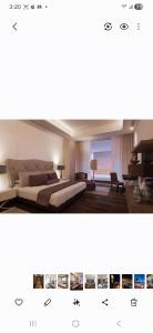 - deux photos d'une chambre avec un lit dans l'établissement 3 bd grand luxxe Spa, à Nuevo Vallarta