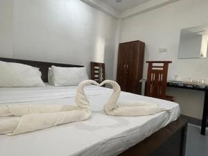 Postel nebo postele na pokoji v ubytování Nature guesthous