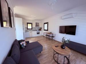 TV a/nebo společenská místnost v ubytování Villa with a full private pool