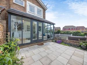 Bygningen som feriehuset ligger i