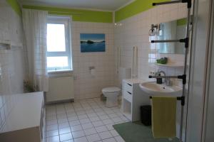 Koupelna v ubytování Ferienhaus in der Trift