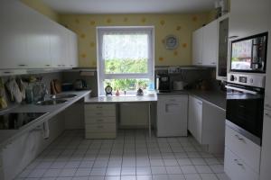 Kuchyň nebo kuchyňský kout v ubytování Ferienhaus in der Trift