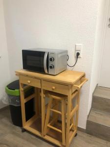 Kuchyň nebo kuchyňský kout v ubytování Südstadt Appartment