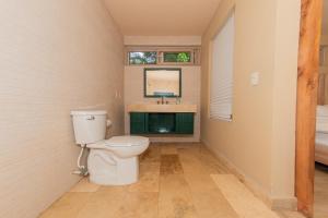 a bathroom with a toilet and a sink at Casa Nära Hotel in El Sucio +24 photos